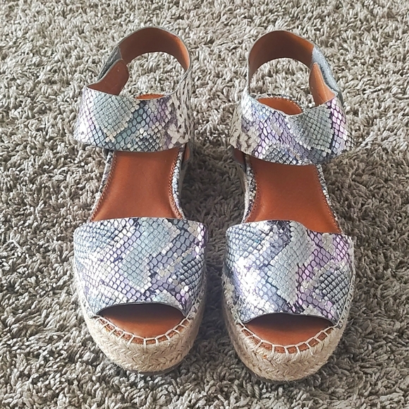 Franco SARTO snake skin ankle sandal 8M - Picture 1 of 7